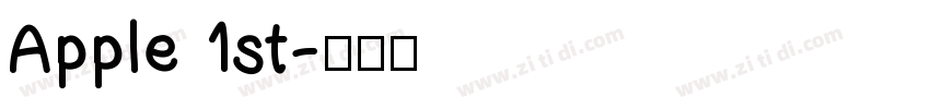 Apple 1st字体转换